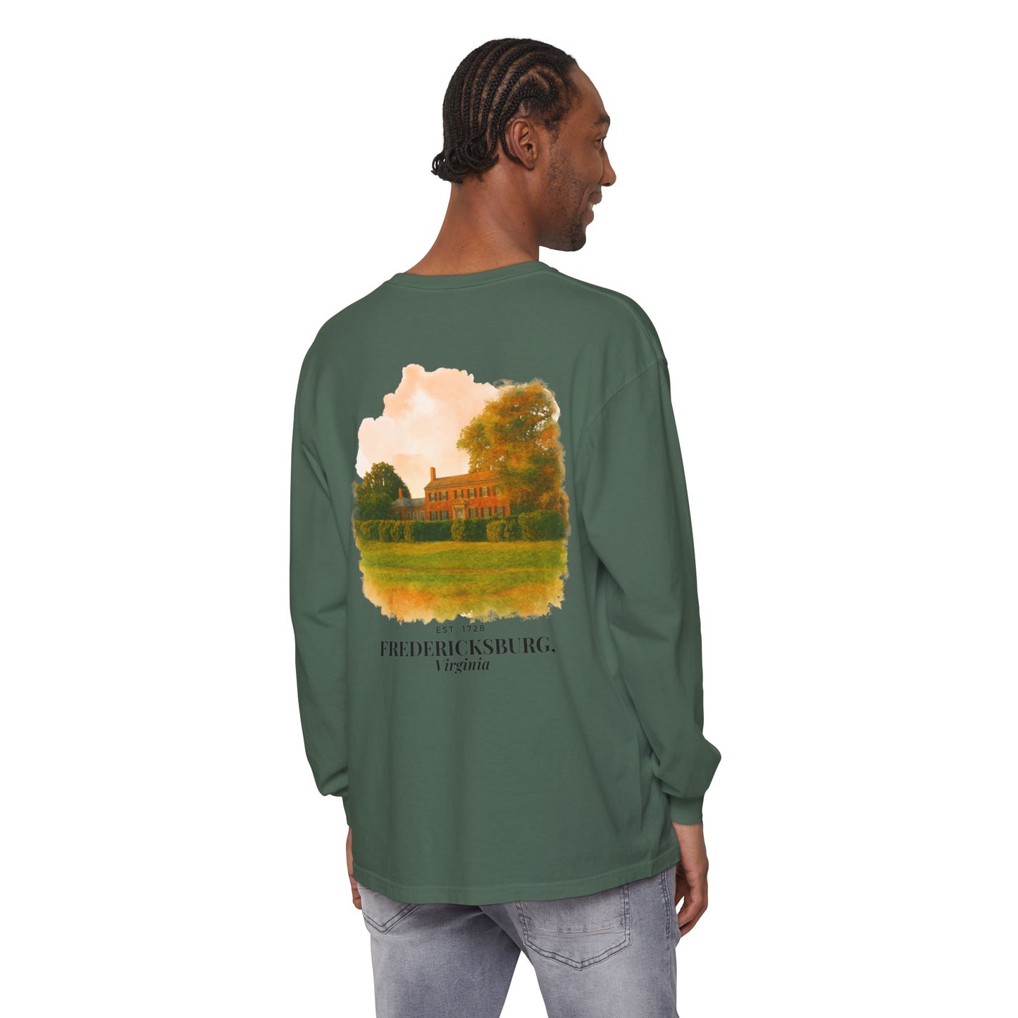 Fredericksburg Watercolor Long Sleeve T-Shirt