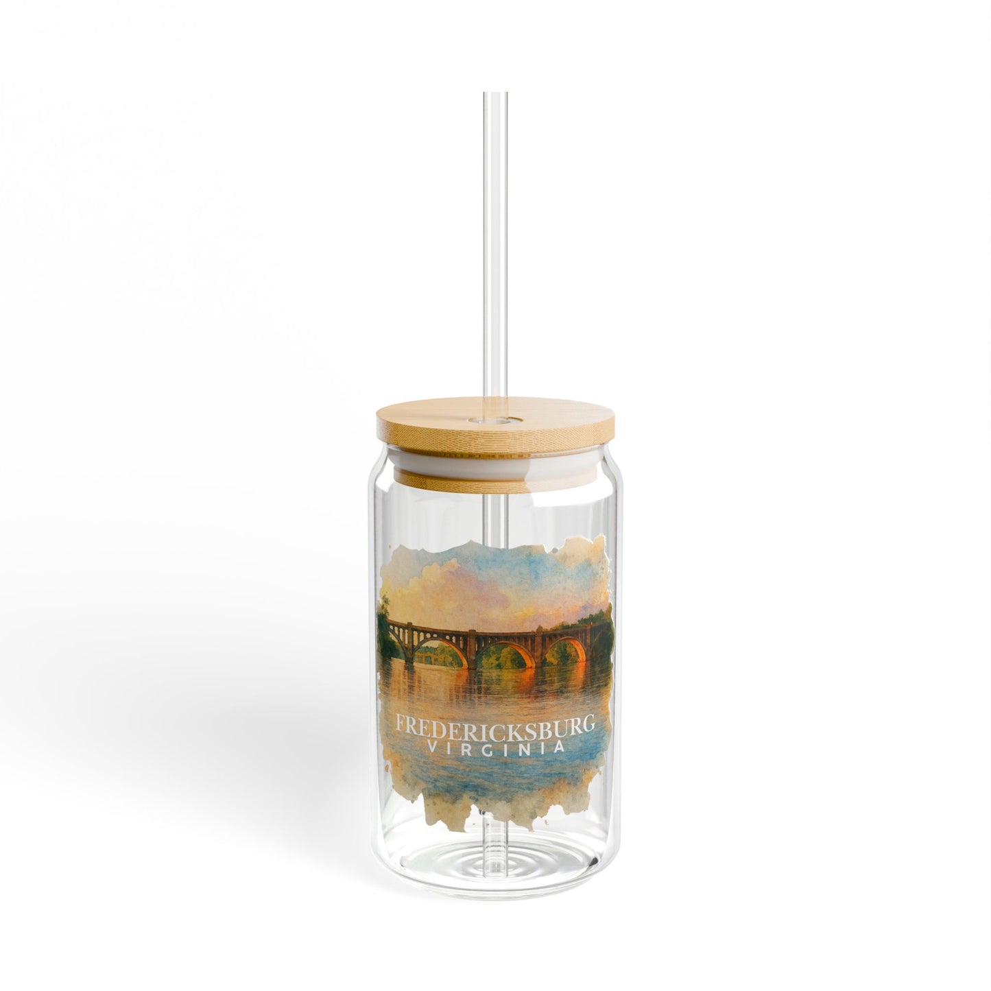 Fredericksburg, Virginia Bridge Sipper Glass - 16oz