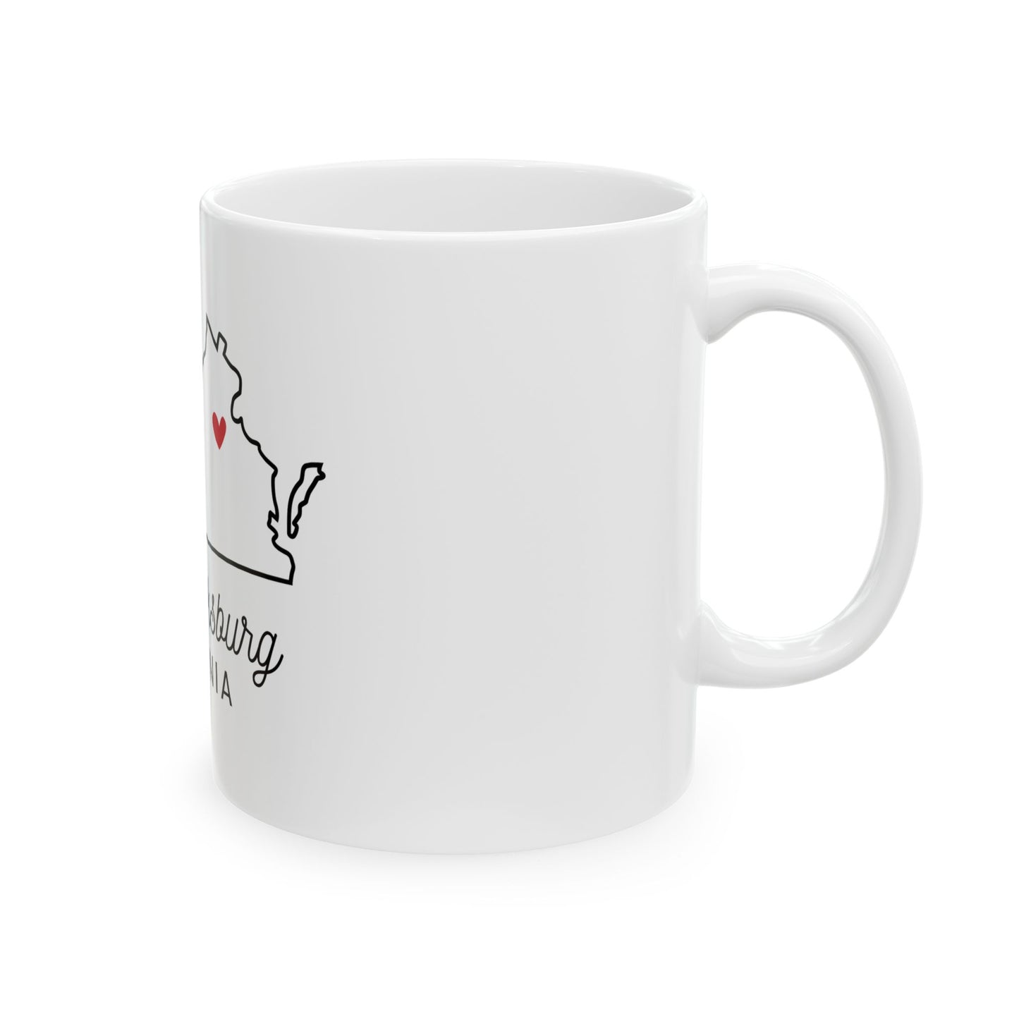 Fredericksburg, Virginia Love Ceramic Mug - 11oz